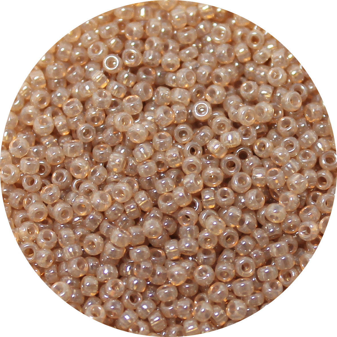11/0 Japanese Seed Bead Translusent Light Beige Opal Luster