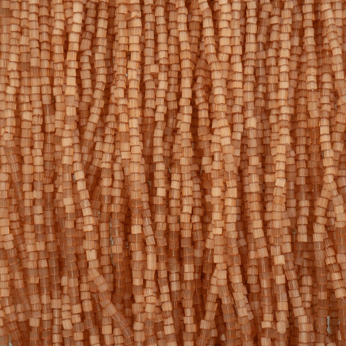 Czech Seed Beads 10/0 2Cut Satin Light Brown Solgel Strung