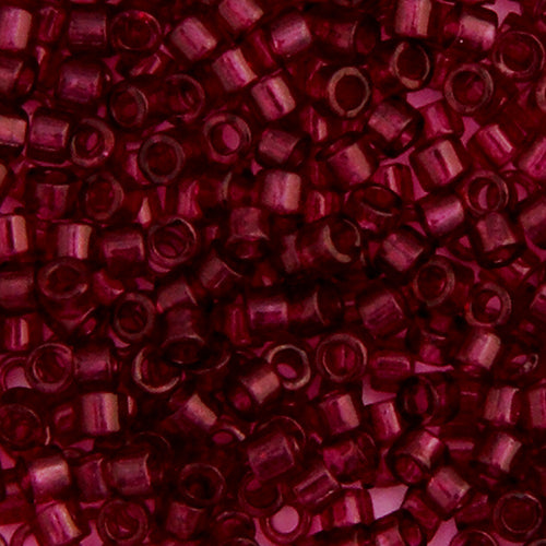 Miyuki Delica 11/0 5.2g Vial Red Wine Transparent Dyed