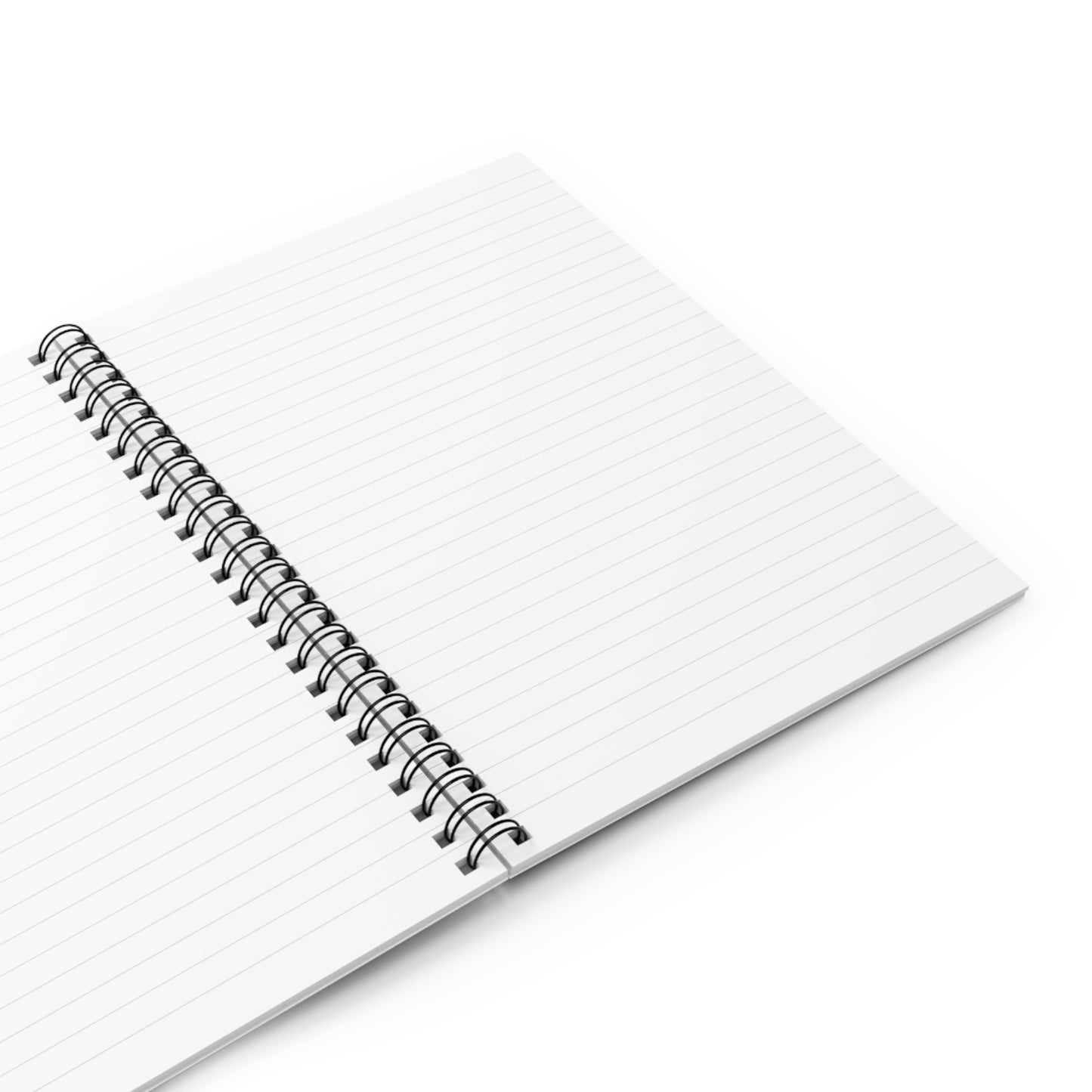 Brown Floral Spiral Notebook - Ruled Line