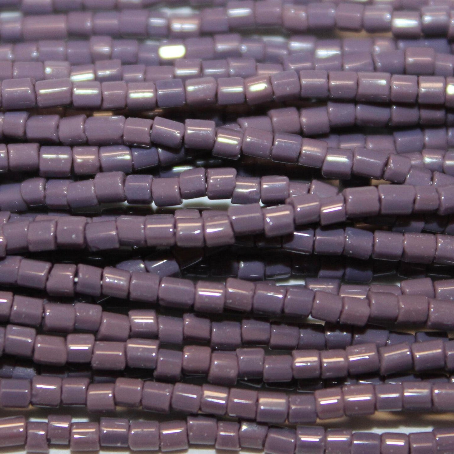 11/0 Czech Two Cut Seed Bead Opaque Purple
