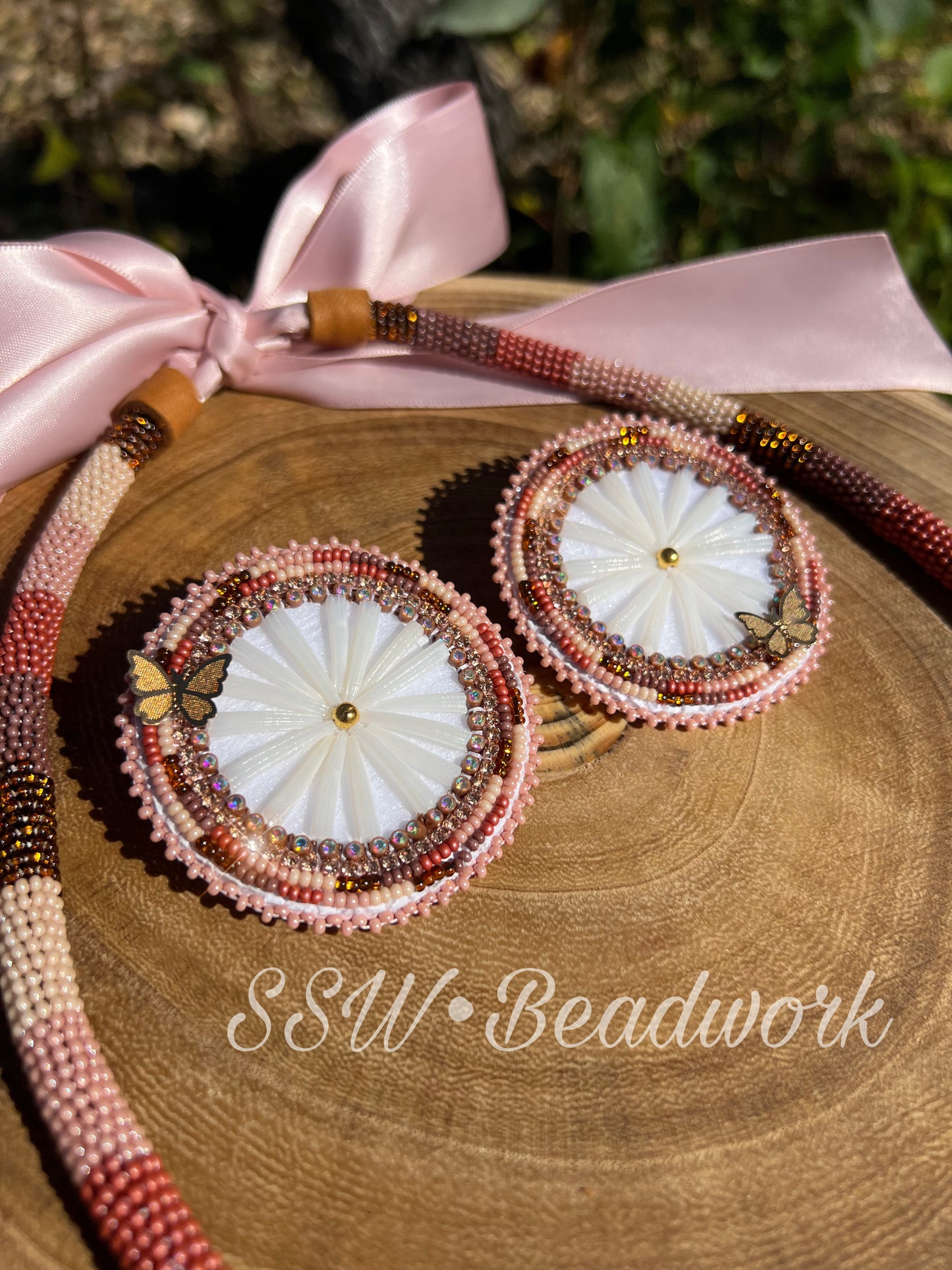 🤎🍂Dentalium Earrings & Rope Necklace Set🍂🤎