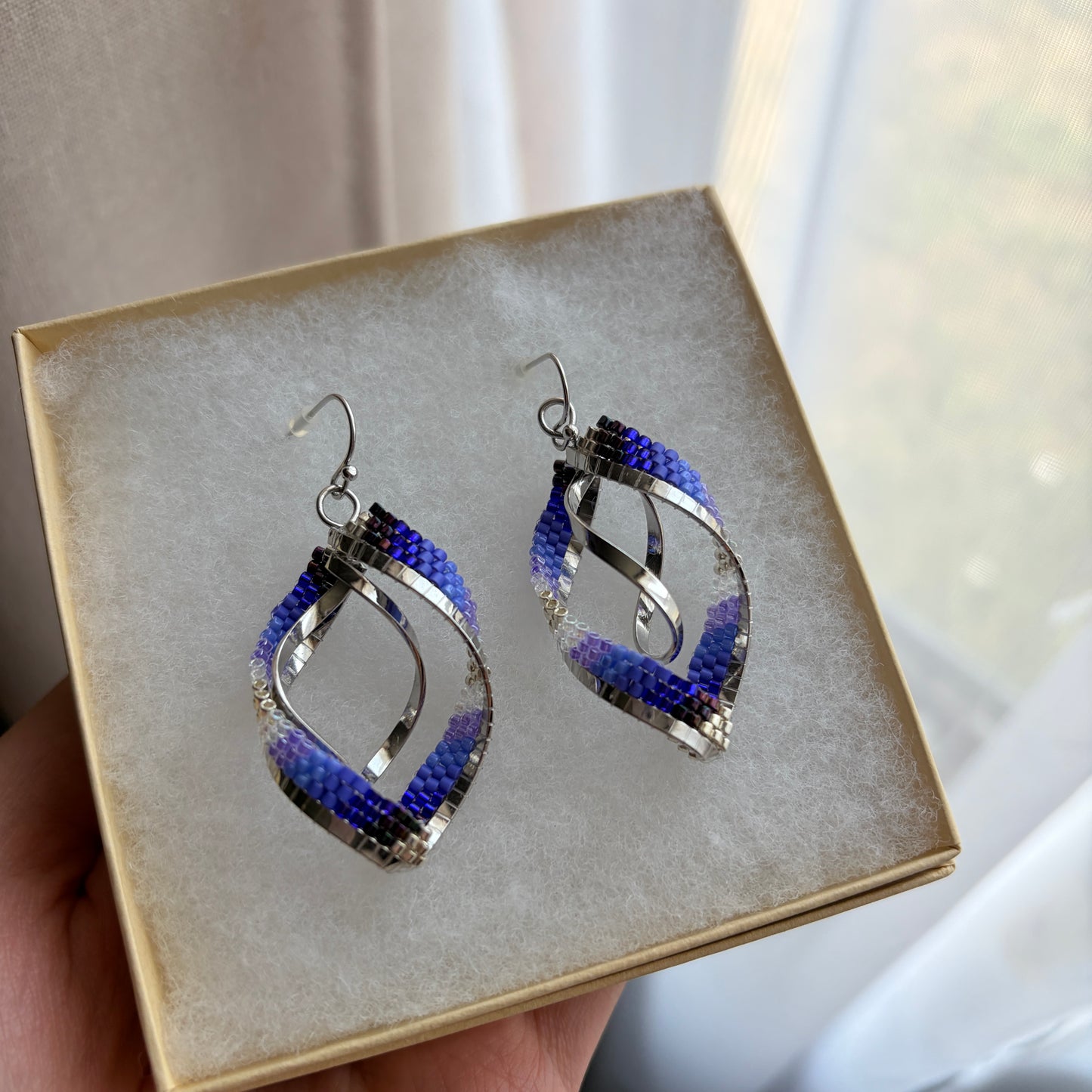 A'Trayio Campell - Purple Twist Earrings