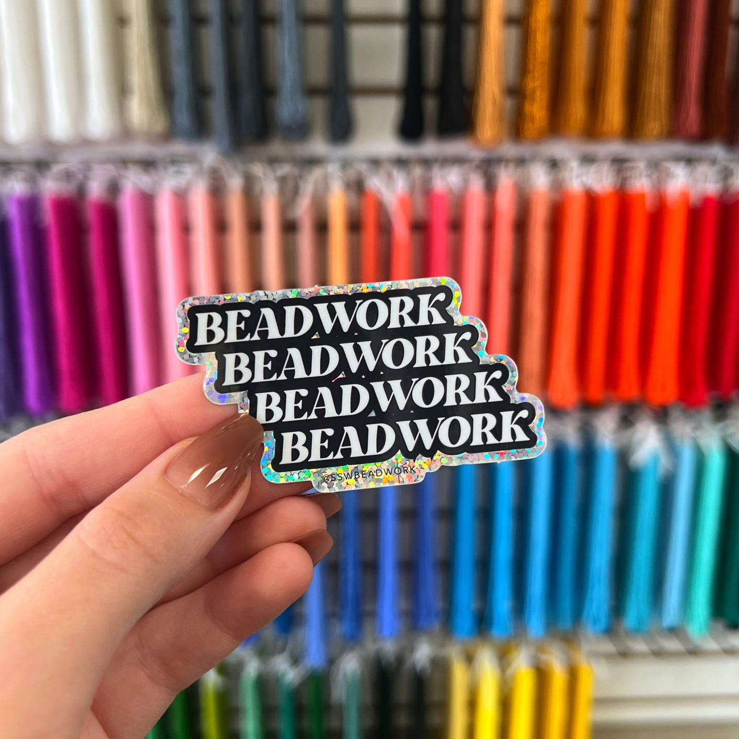 Sticker - Beadwork Beadwork Beadwork