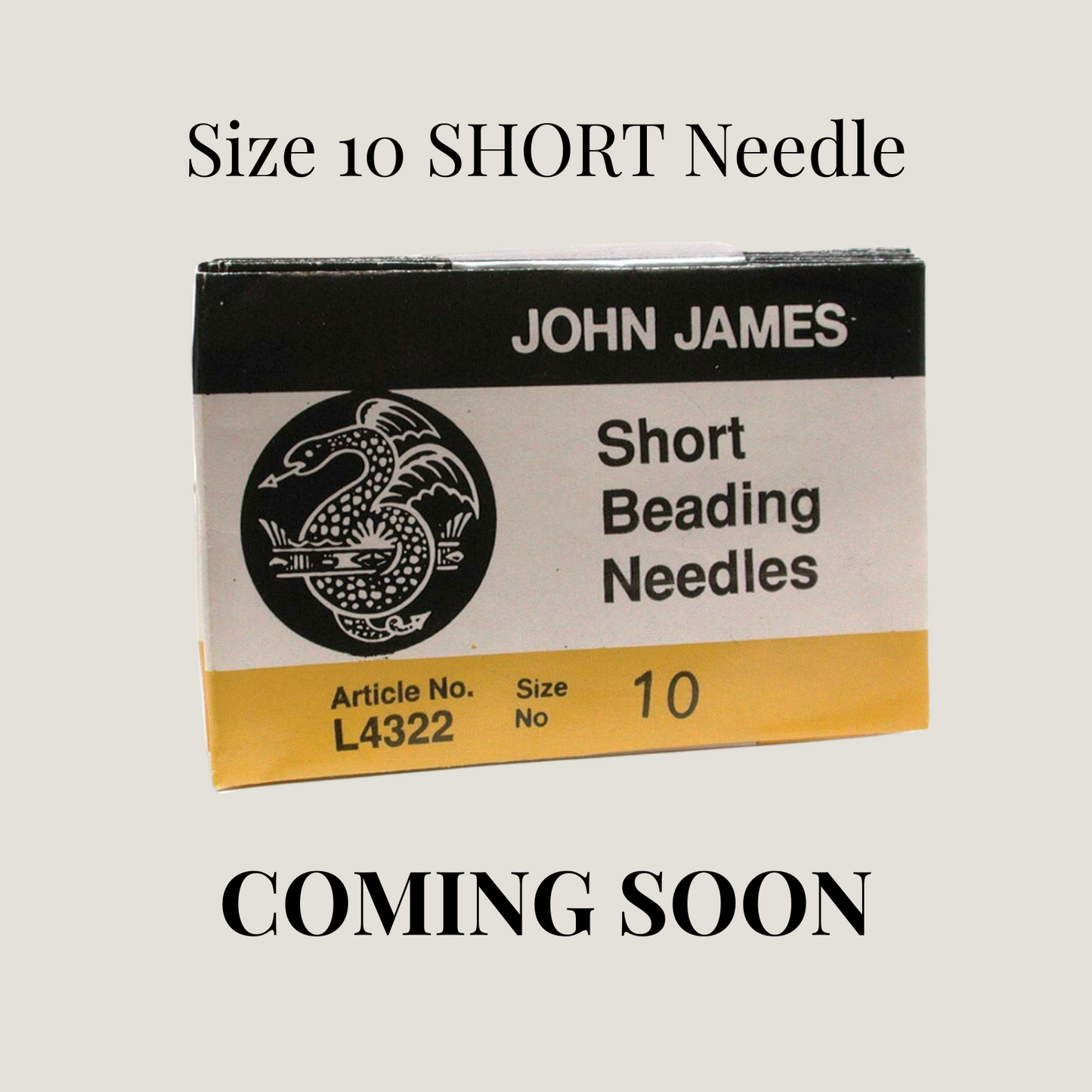 John James - Beading Needles Size #10 Short 25 PK