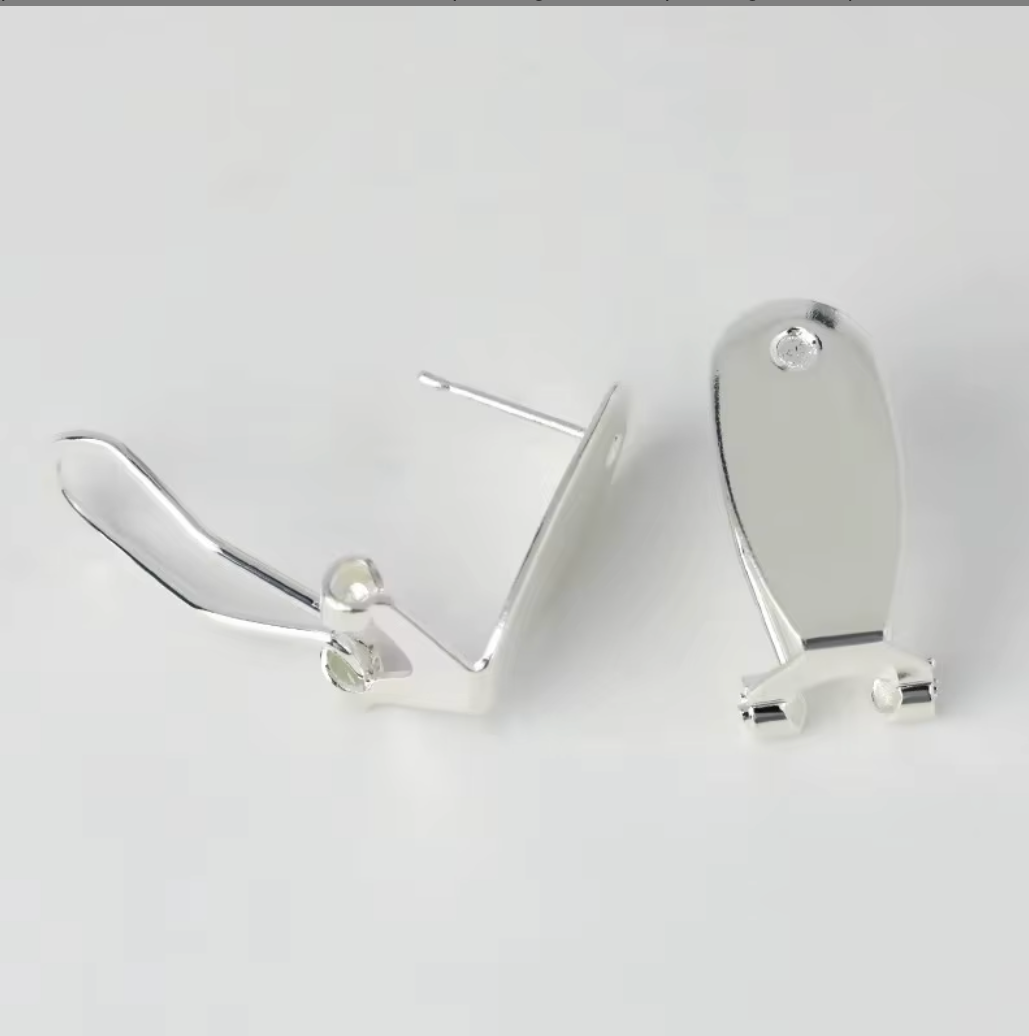 12 Pairs - Silver Lever Posts