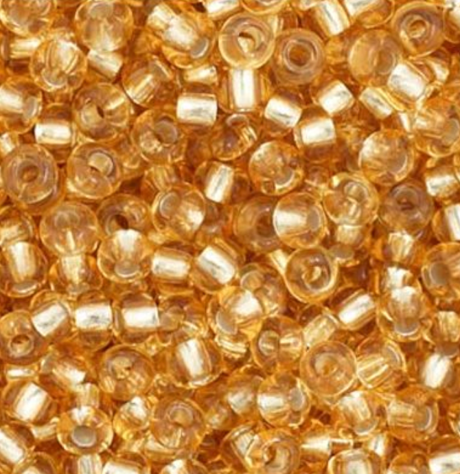 Czech Seed Bead 11/0 Vial S/L Light Gold apx23g