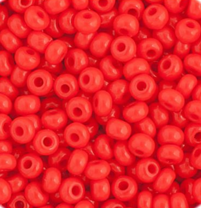 Czech Seed Bead 11/0 Vial Opaque Light Red apx23g
