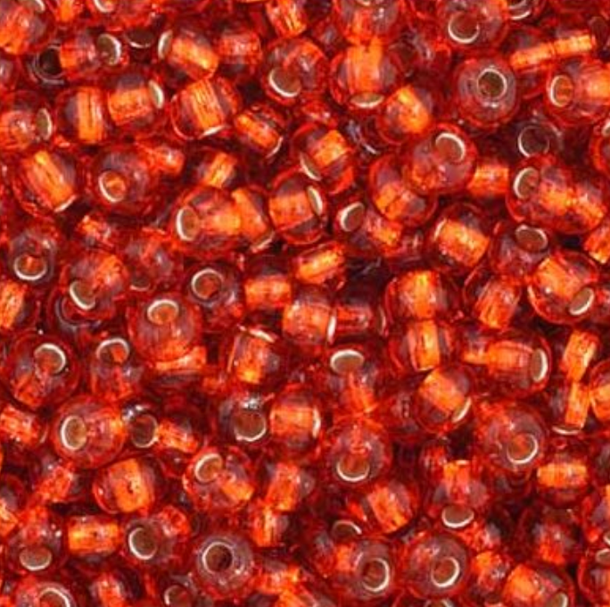 Czech Seed Bead 11/0 Vial S/L Orange apx23g