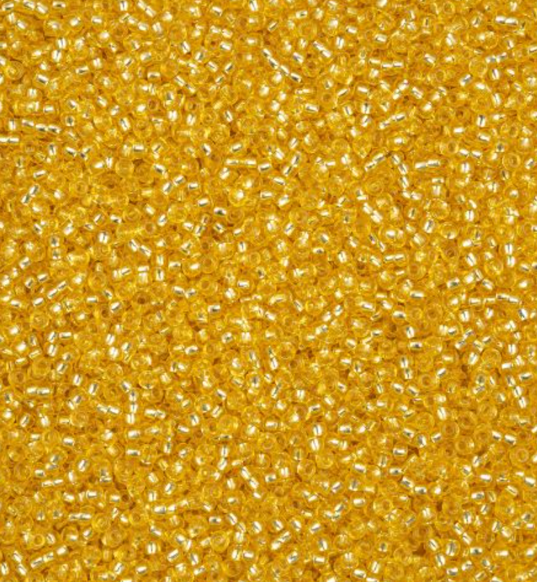 Czech Seed Bead 11/0 Vial S/L Yellow Solgel apx23g