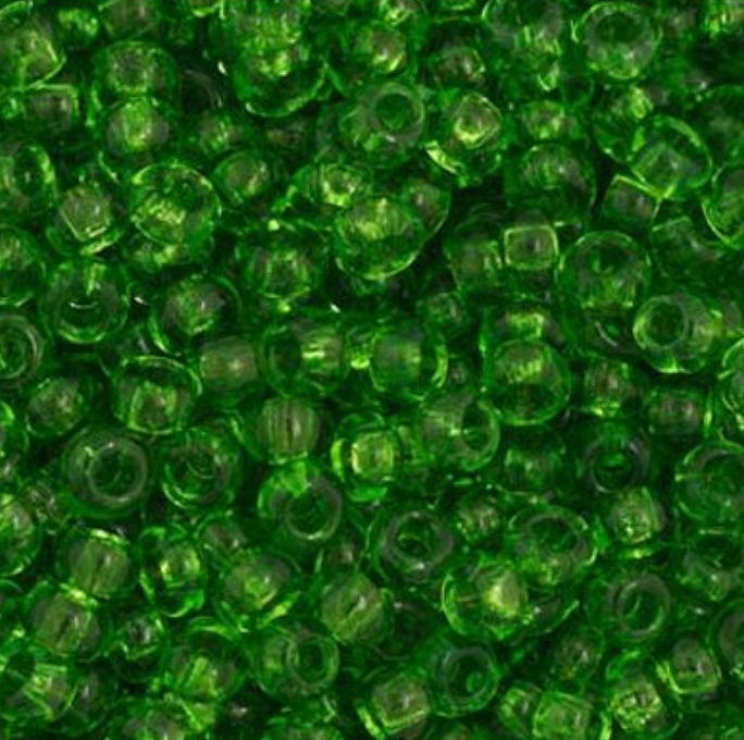 Czech Seed Bead 11/0 Vial Transparent Chartreuse apx23g