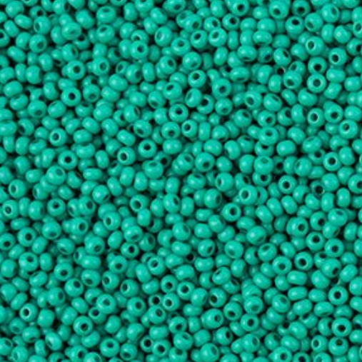 Czech Seed Bead 11/0 Vial Terra Intensive Dark Green Matt apx23g