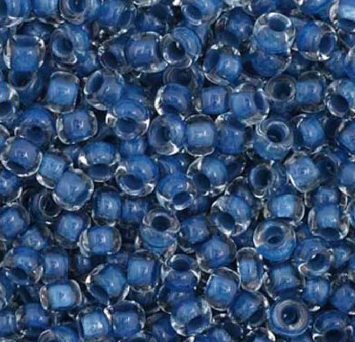 Czech Seed Bead 11/0 Vial C/L Blue apx23g