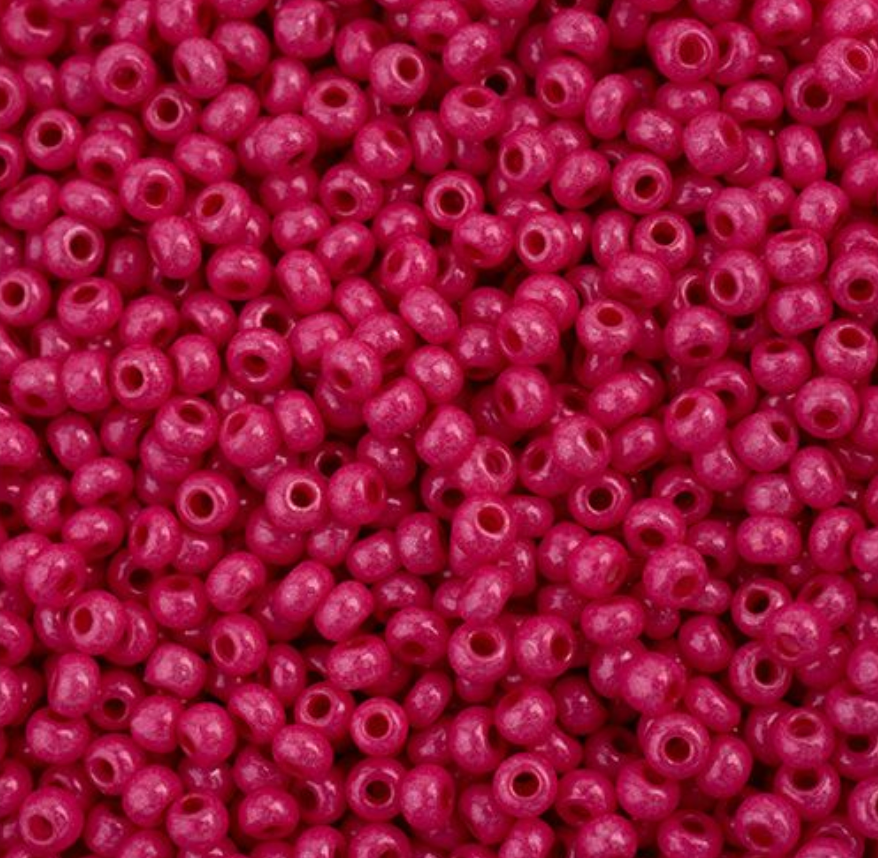 Czech Seed Bead 11/0 Vial Terra Intensive Rose apx25g