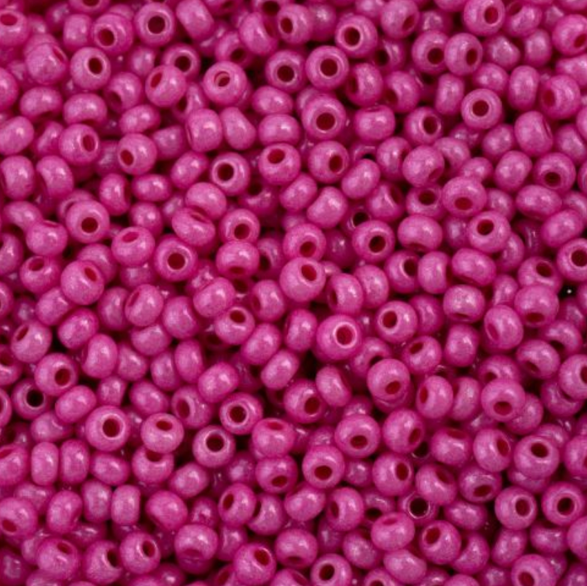 Czech Seed Bead 11/0 Vial Terra Intensive Pink apx25g
