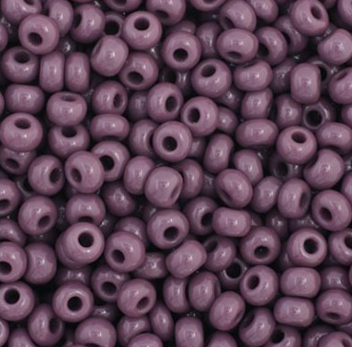 Czech Seed Bead 11/0 Vial Opaque Dark Mauve apx23g