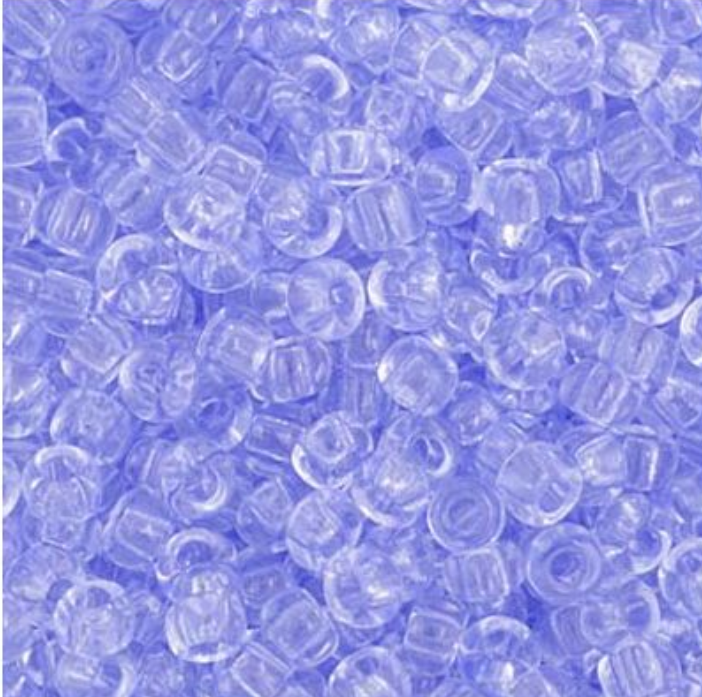 Czech Seed Bead 11/0 Vial Transparent Tanzanite Dyed apx23g