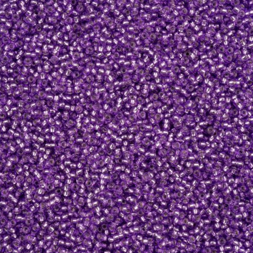 Czech Seed Bead 11/0 Vial S/L Grape Solgel apx23g