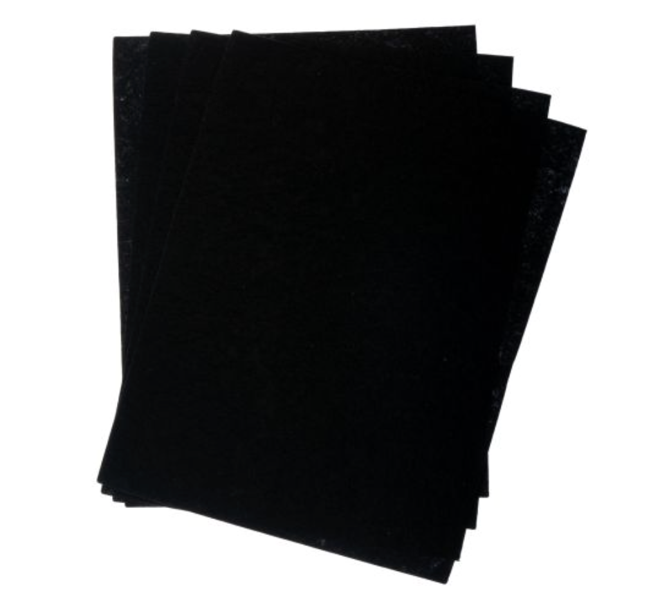 GoodFelt Beading Foundation 1.5mm 8.5x11in 4pcs Black