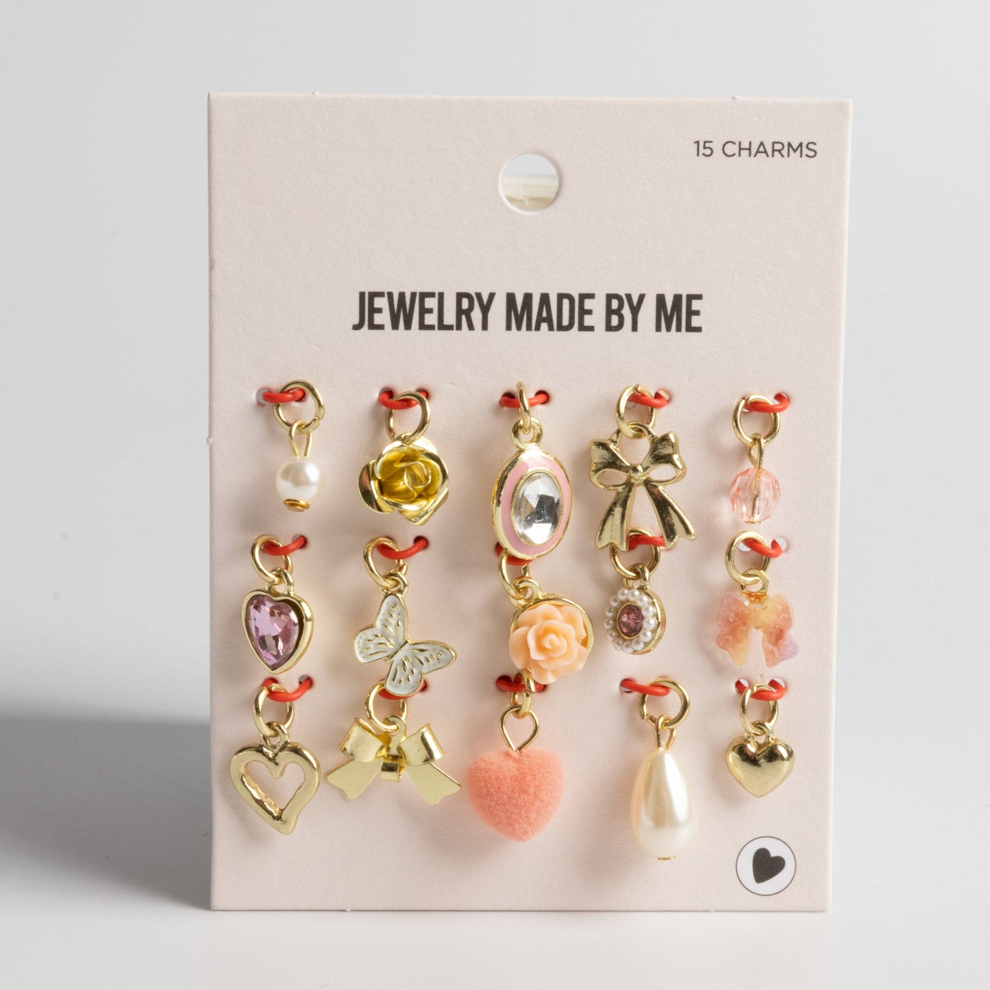 Pretty Things Charm Set Pink & Pearl Charm Set of 15