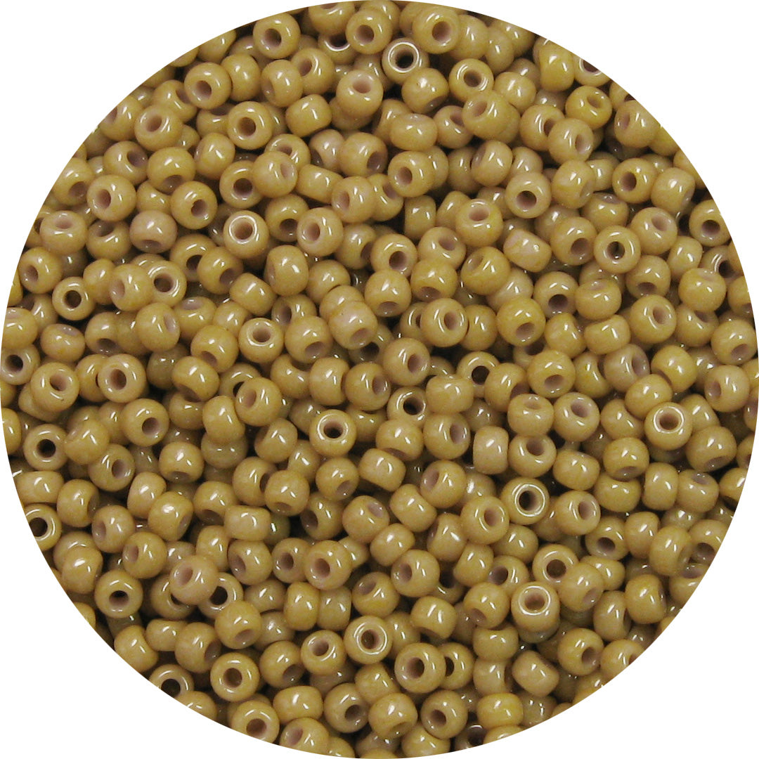 11/0 Japanese Seed Bead, Opaque Dark Tan*