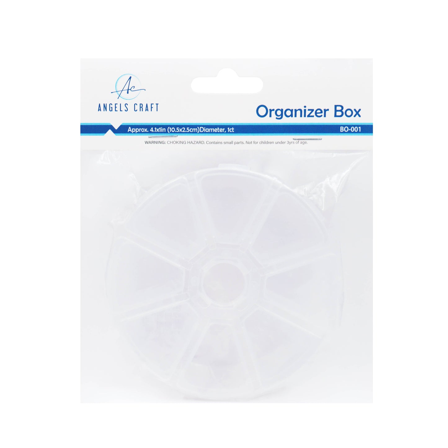 Plastic Organizer Box- Round, 1-ct