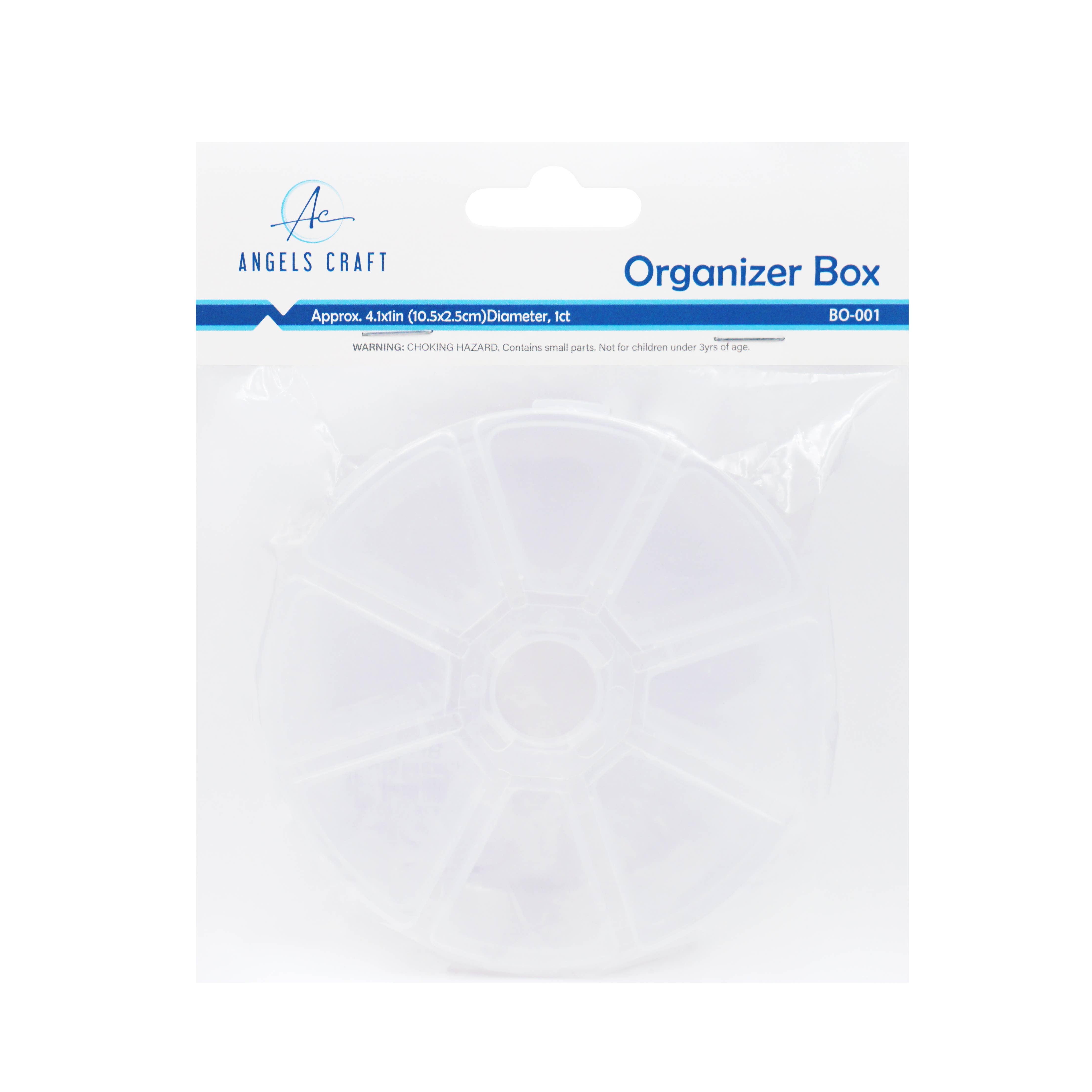 Plastic Organizer Box- Round, 1-ct