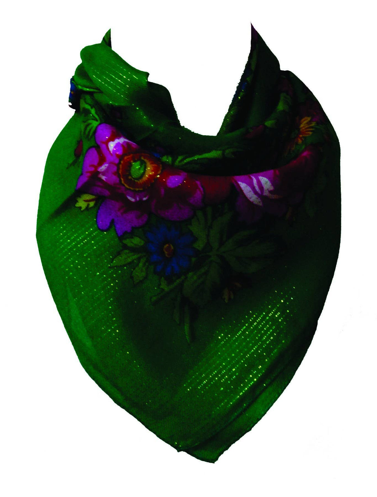 FSF-GRE - 30" Square Scarf
100% Acrylic
floral Border Patte