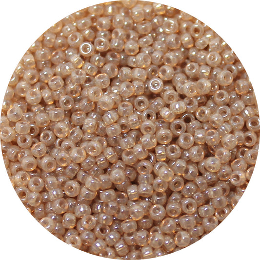 11/0 Japanese Seed Bead Translusent Light Beige Opal Luster