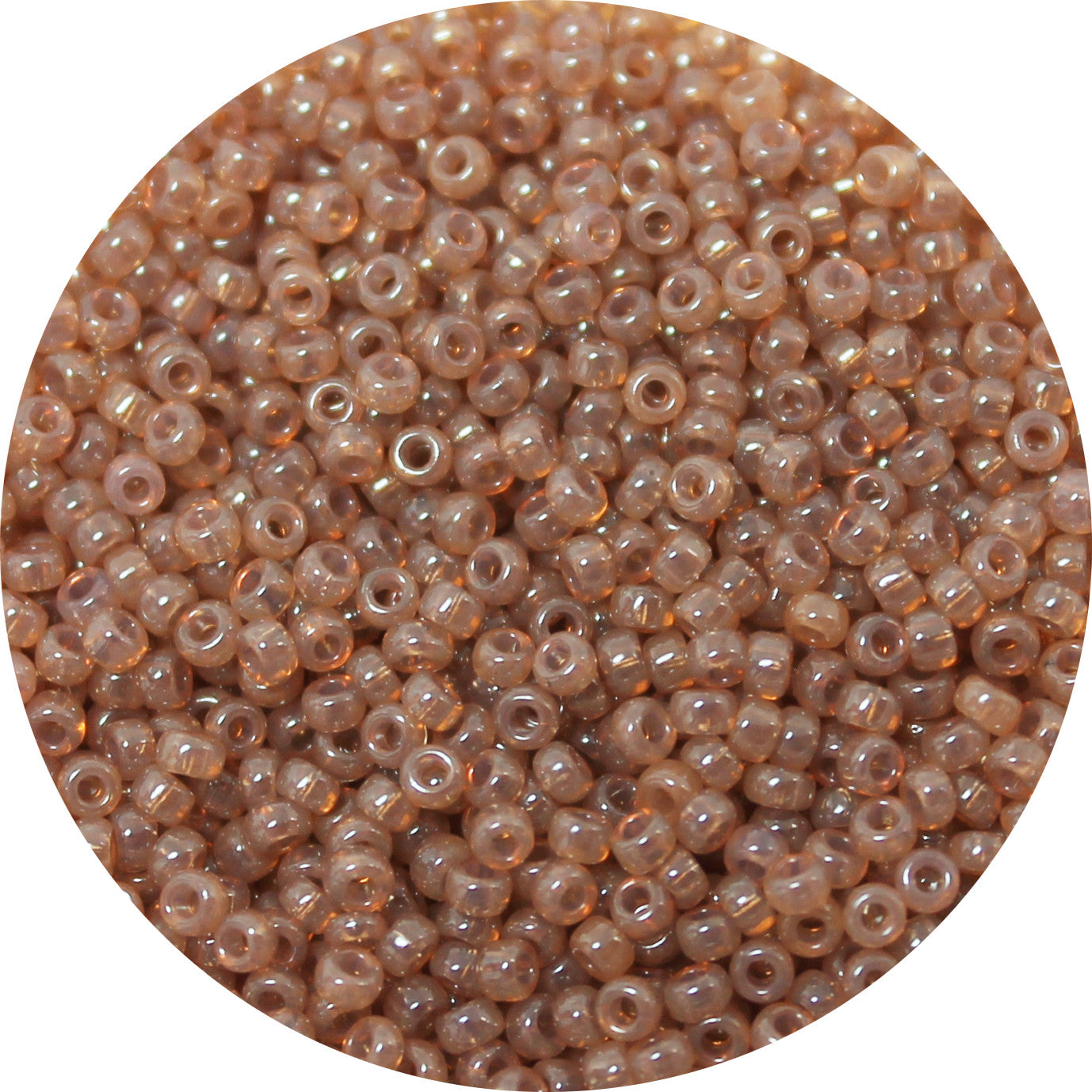 11/0 Japanese Seed Bead Translusent Tan Opal Luster