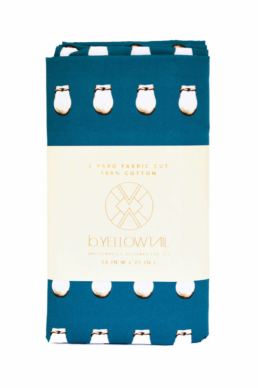 B.Yellowtail - Cotton Fabric - Elk Ivory Teal