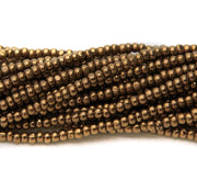 CZ Seed Bead True Cut Bronze 11/0 (FULL HANK)