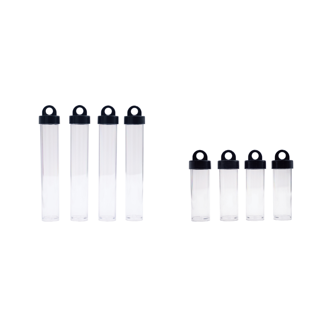 Plastic Tube Container w/ Hanging Screw Lid, 4-ct: 15ml