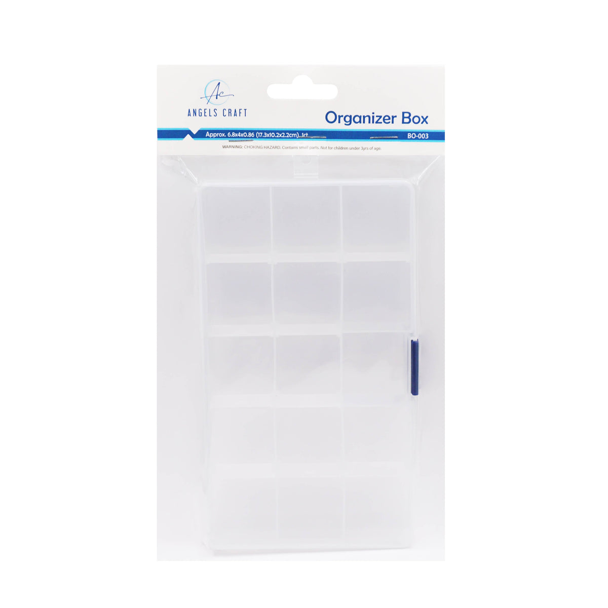 Plastic Organizer Box- Rectangle, Medium Rectangle 6.8x4x0.86in
