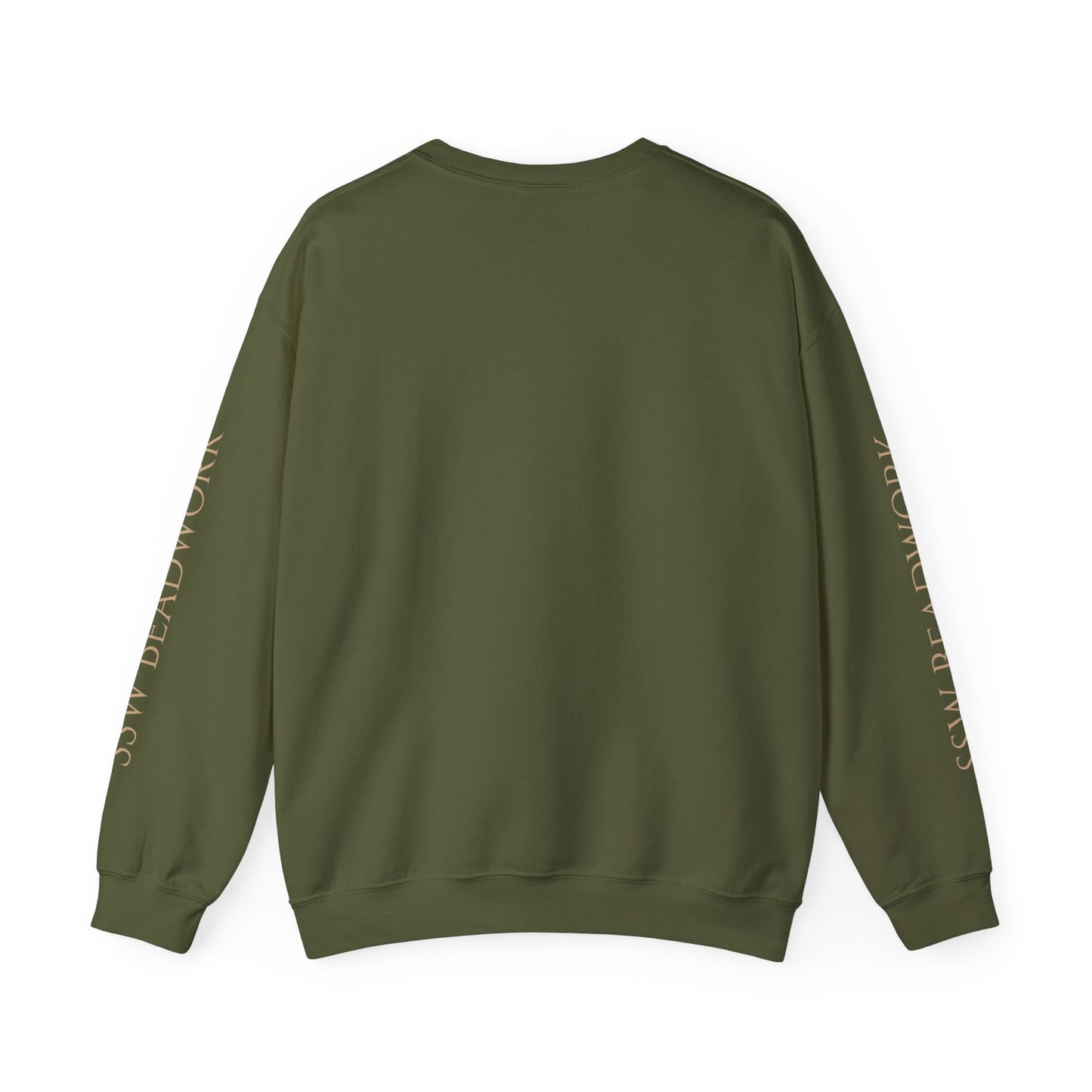 Green Unisex Floral Crewneck