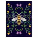 Honey Bee and Ojibwe Floral Magnet