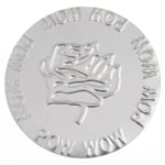 EMBOSSED FLAT PLATE ALUMINIUM 64mm TULIP POW WOW PATTERN