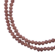 Crystal Lane DIY Rondelle 2 Strand 7in (apx110pcs) 3x4mm Opaque Dark Purple