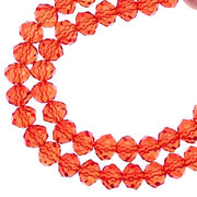 Crystal Lane DIY Rondelle 2 Strand 7in (apx58pcs) 6x8mm Transparent Red