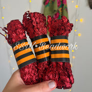 15 Yard - Red Metalic Rickrack Trim 8mm