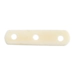 Bone Spacer 3 Hole 25mm White Worked on Bone (10 PC)