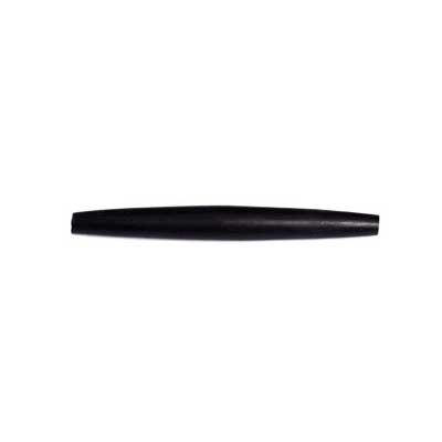 HAIRBONEPIPES OVAL BLACK 2" Worked on Bone (10 PC)