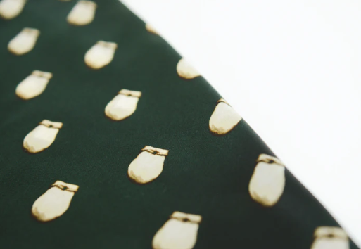 Elk Ivory Silk Scarf: Green