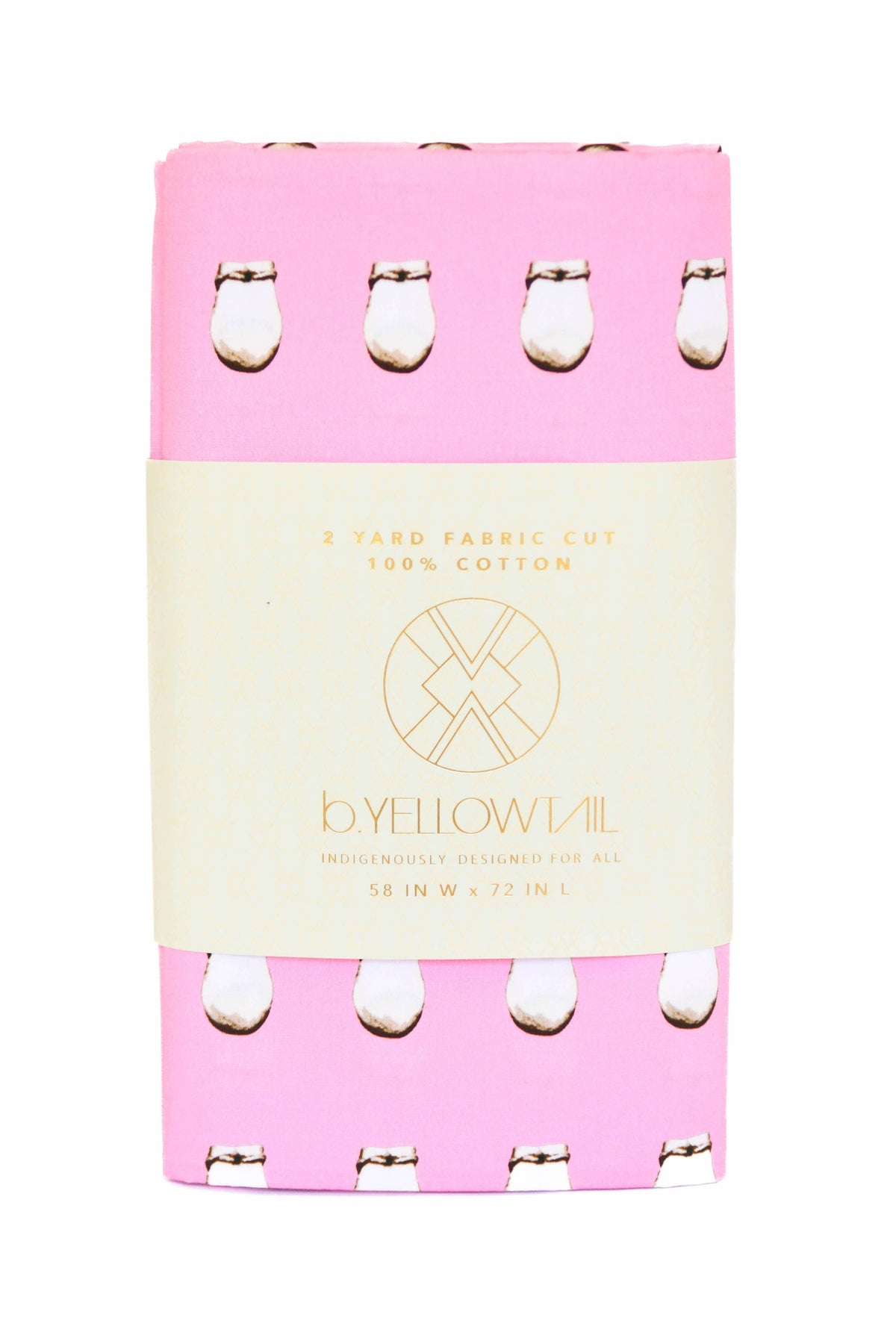 B.Yellowtail - Cotton Fabric - Elk Ivory Pink