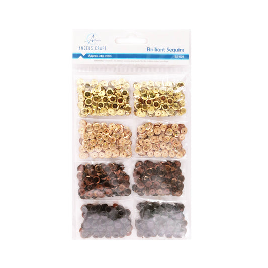 Craft Sequins: BS-004 Gold and Brown
