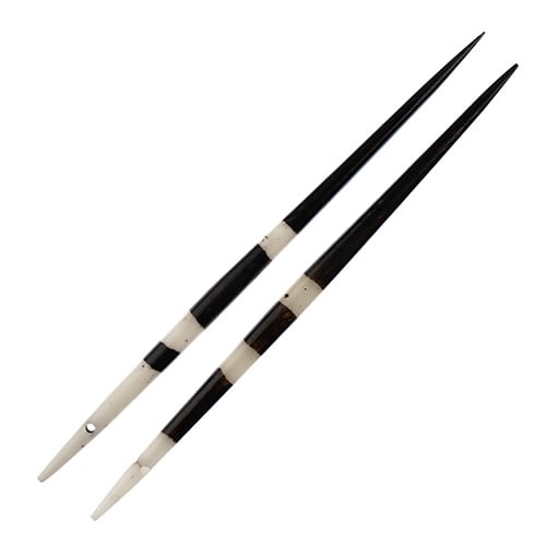 African Imitation Porcupine Quills (10pcs) 4in worked on bone