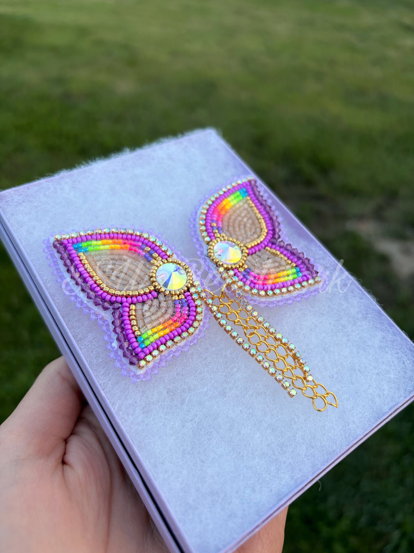 Purple Large Butterfly Earrings ✨