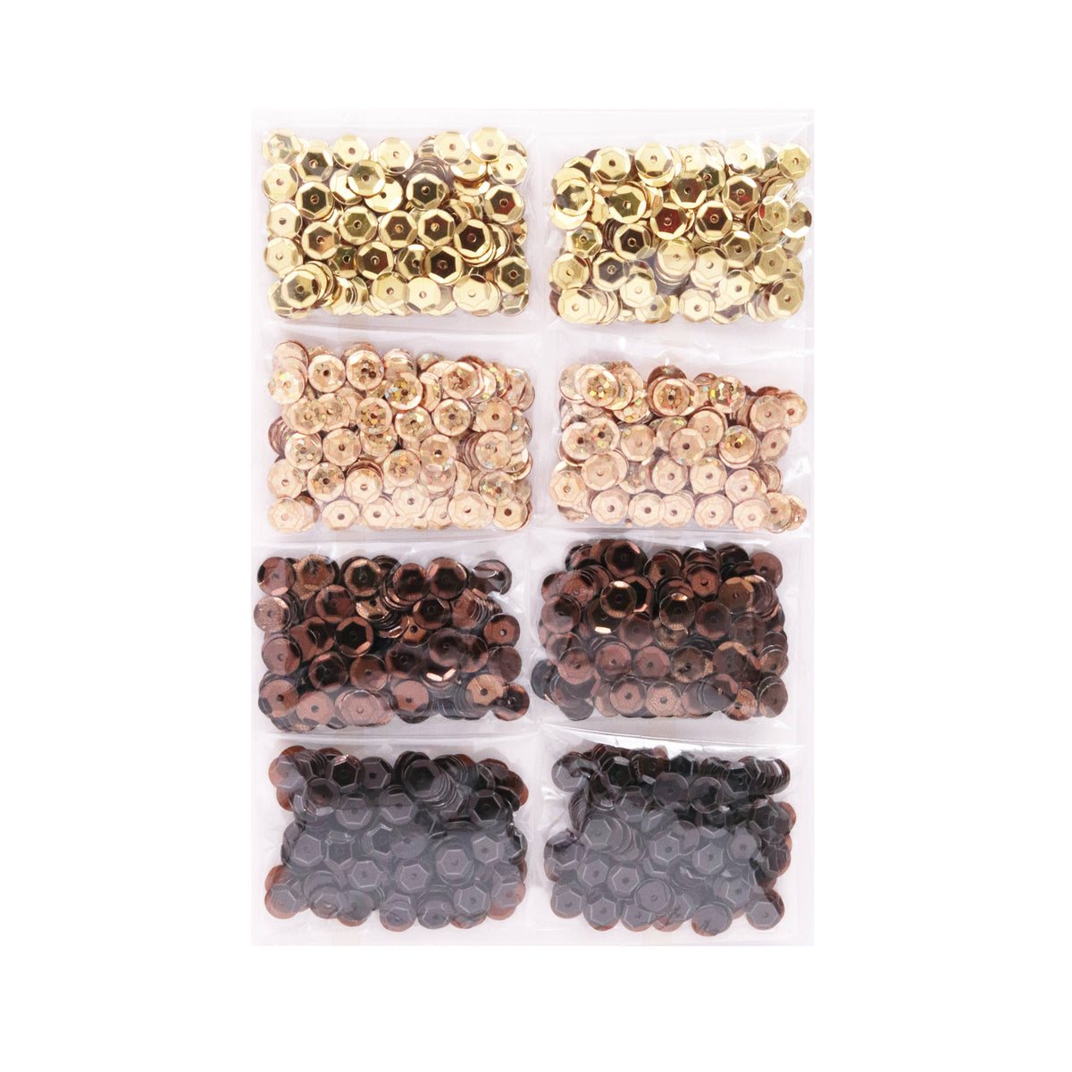 Craft Sequins: BS-004 Gold and Brown
