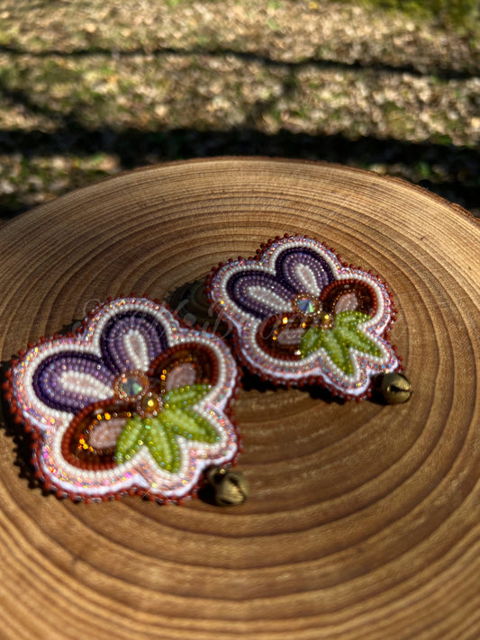 🍂Floral Earrings with Bells🍂