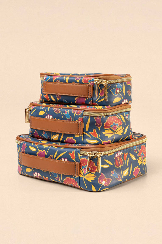 Mountain Crow Floral Travel Case Set